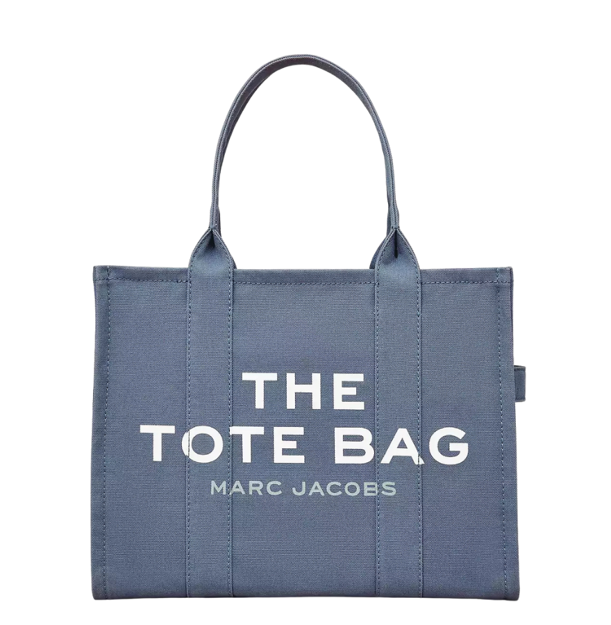 THE Marc Jacobs CANVAS LARGE TOTE BAG Blue Shadow
