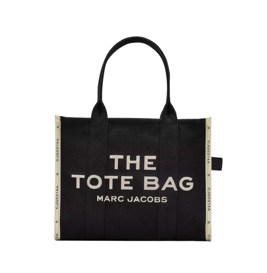 THE Marc Jacobs JACQUARD LARGE TOTE BAG Black