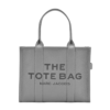 THE Marc Jacobs LEATHER LARGE TOTE BAG Wolf Grey