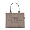 THE Marc Jacobs LEATHER LARGE TOTE BAG Cement