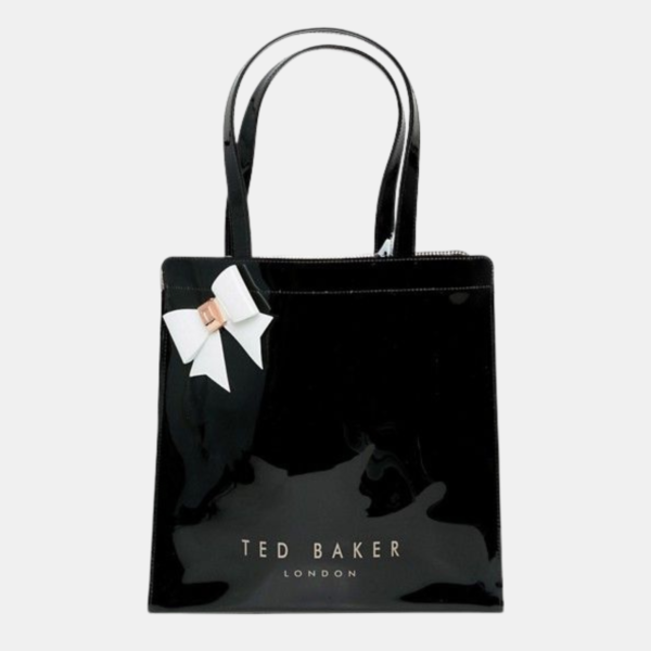Ted Baker Large Glossy Bow Tote Bag Black