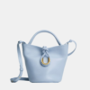 Bottega Veneta Small Leather Liberta Bucket Bag - Blue