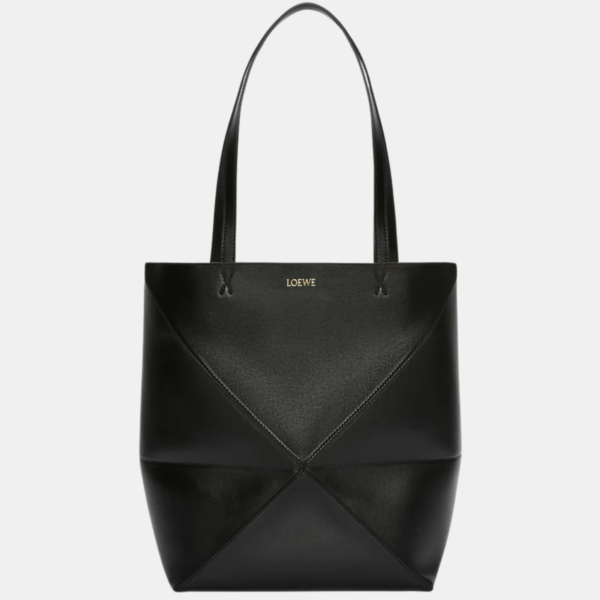 LOEWE Puzzle Fold Tote Medium bag - Black