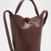 Bottega Veneta Small Leather Liberta Bucket Bag - Brown