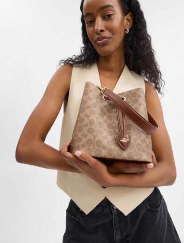 COACH Rowan Bucket Bag In Signature Canvas
