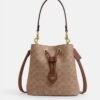COACH Rowan Bucket Bag In Signature Canvas