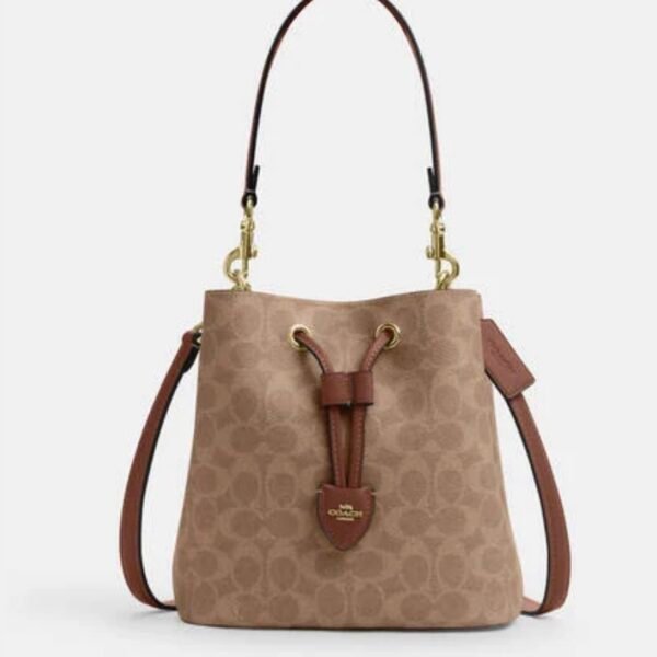 COACH Rowan Bucket Bag In Signature Canvas