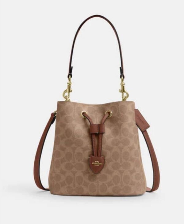 COACH Rowan Bucket Bag In Signature Canvas