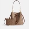 COACH Rowan Bucket Bag In Signature Canvas