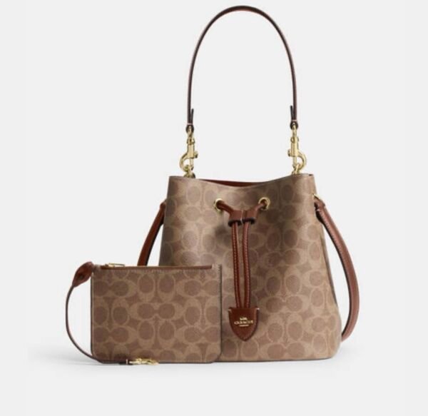 COACH Rowan Bucket Bag In Signature Canvas