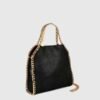 Stella McCartney Falabella Mini Tote Bag Black Gold