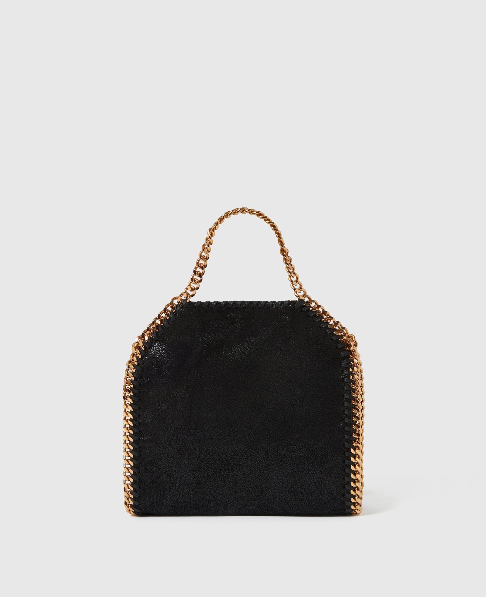 Stella McCartney Falabella Tiny Tote Bag Black Gold