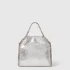 Stella McCartney Falabella Tiny Tote Bag Black Silver