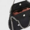 Stella McCartney Falabella Mini Tote Bag Black Silver