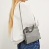 Stella McCartney Falabella Tiny Tote Bag Black Grey