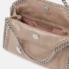 Stella McCartney Falabella Tiny Tote Bag Black Pink pearl