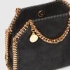 Stella McCartney Falabella Tiny Tote Bag Black Gold