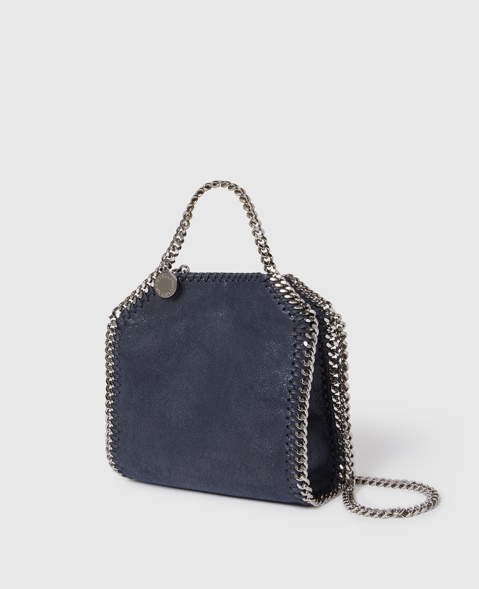 Stella McCartney Falabella Tiny Tote Bag Black Midnight