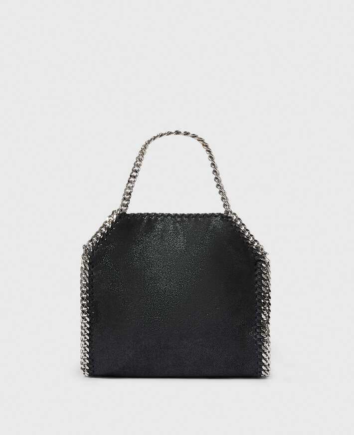 Stella McCartney Falabella Mini Tote Bag Black Silver