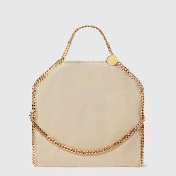 Stella McCartney Falabella Fold-Over Tote Bag clotted Cream