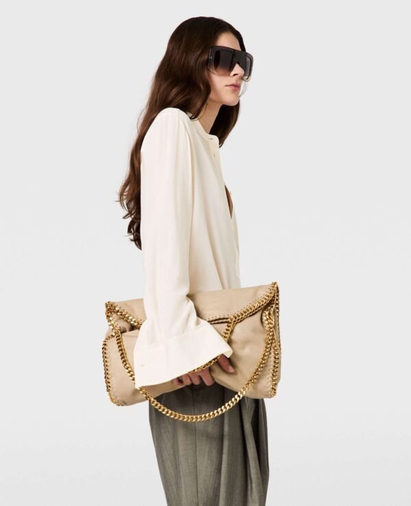 img_6473 Stella McCartney Falabella Fold-Over Tote Bag clotted Cream