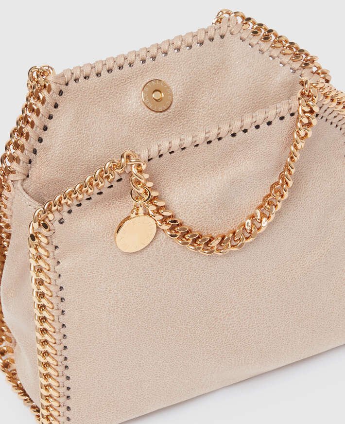 Stella McCartney Falabella Tiny Tote Bag Clotted Cream