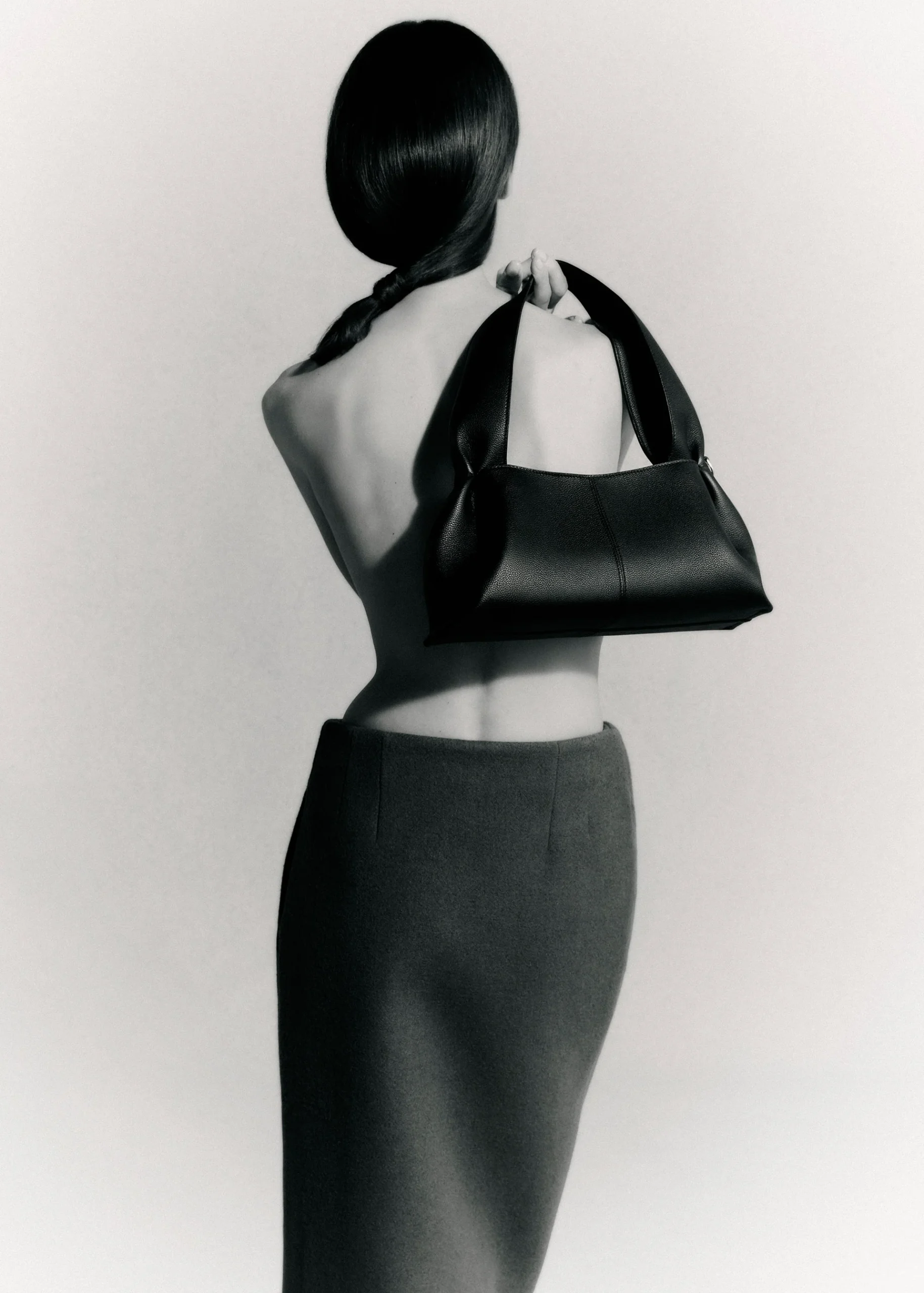 Polène Numéro Neuf East West Edition Textured BLACK