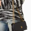 The Marc Jacobs Leather Dual Chain Wallet Black