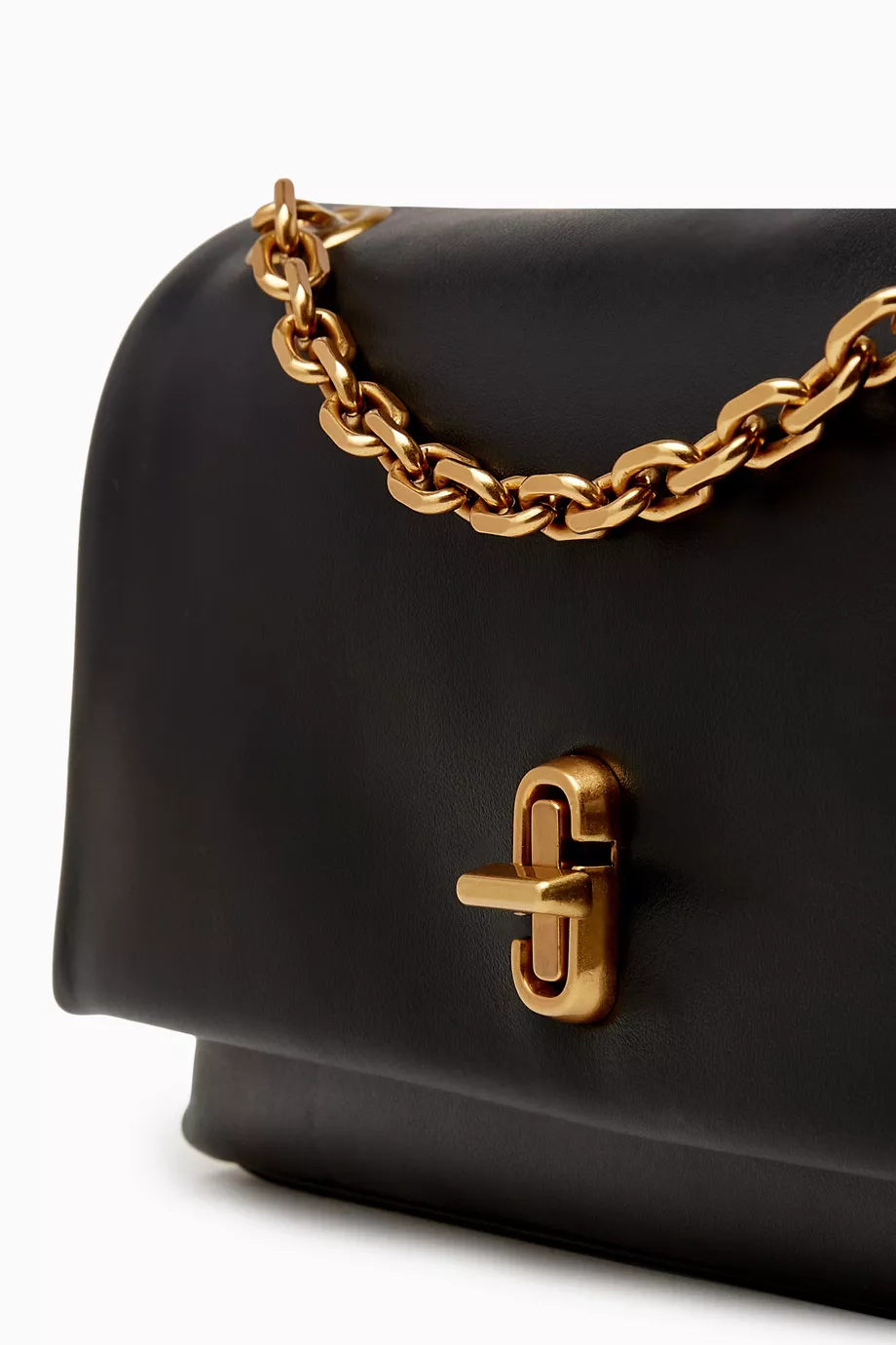The Marc Jacobs Leather Dual Chain Wallet Black