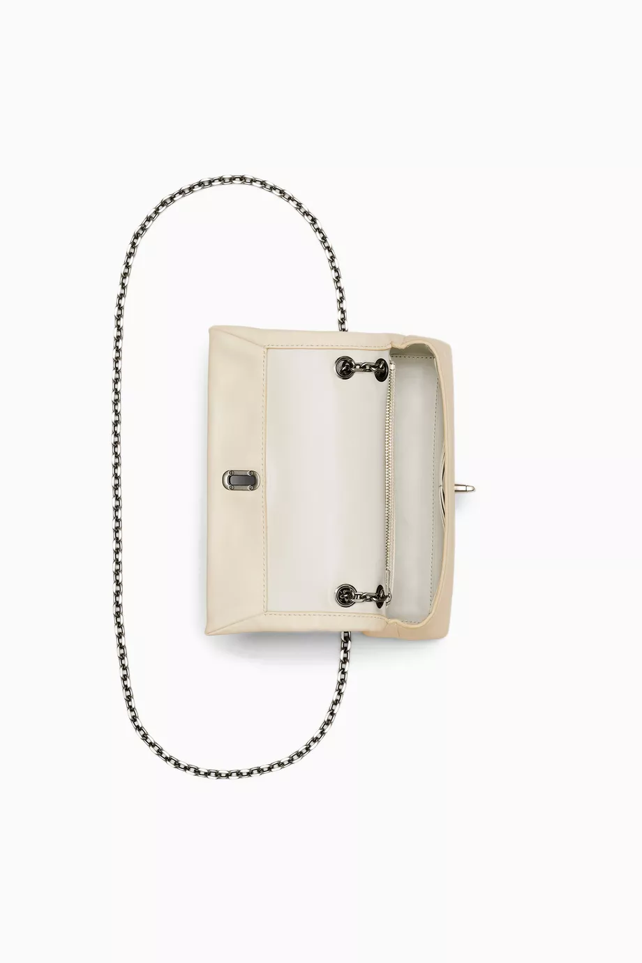 The Marc Jacobs Leather Dual Chain Wallet White