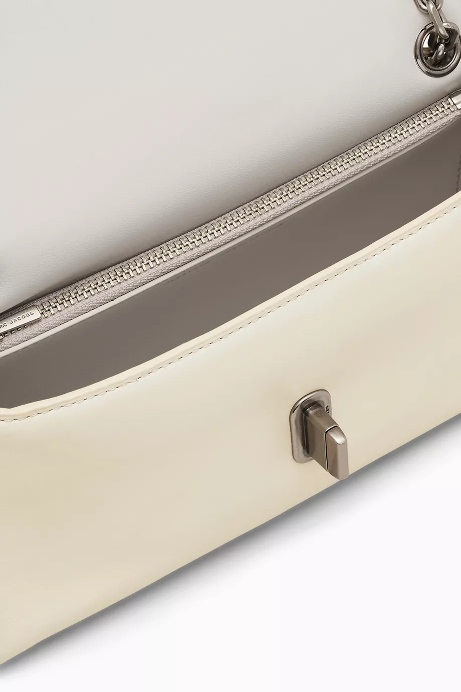 The Marc Jacobs Leather Dual Chain Wallet White