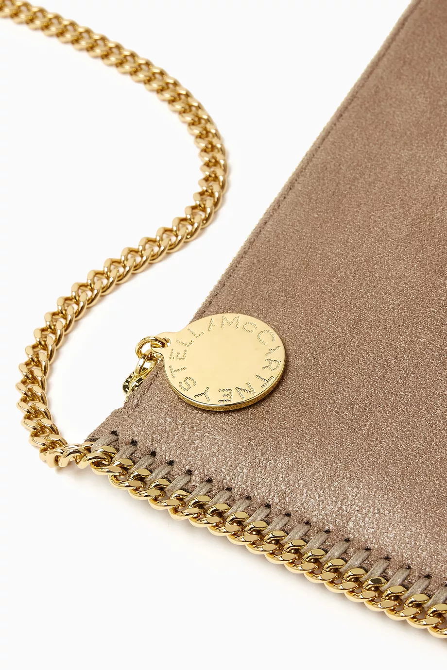 STELLA MCCARTNEY Falabella Pochette in Shaggy Deer Neutral