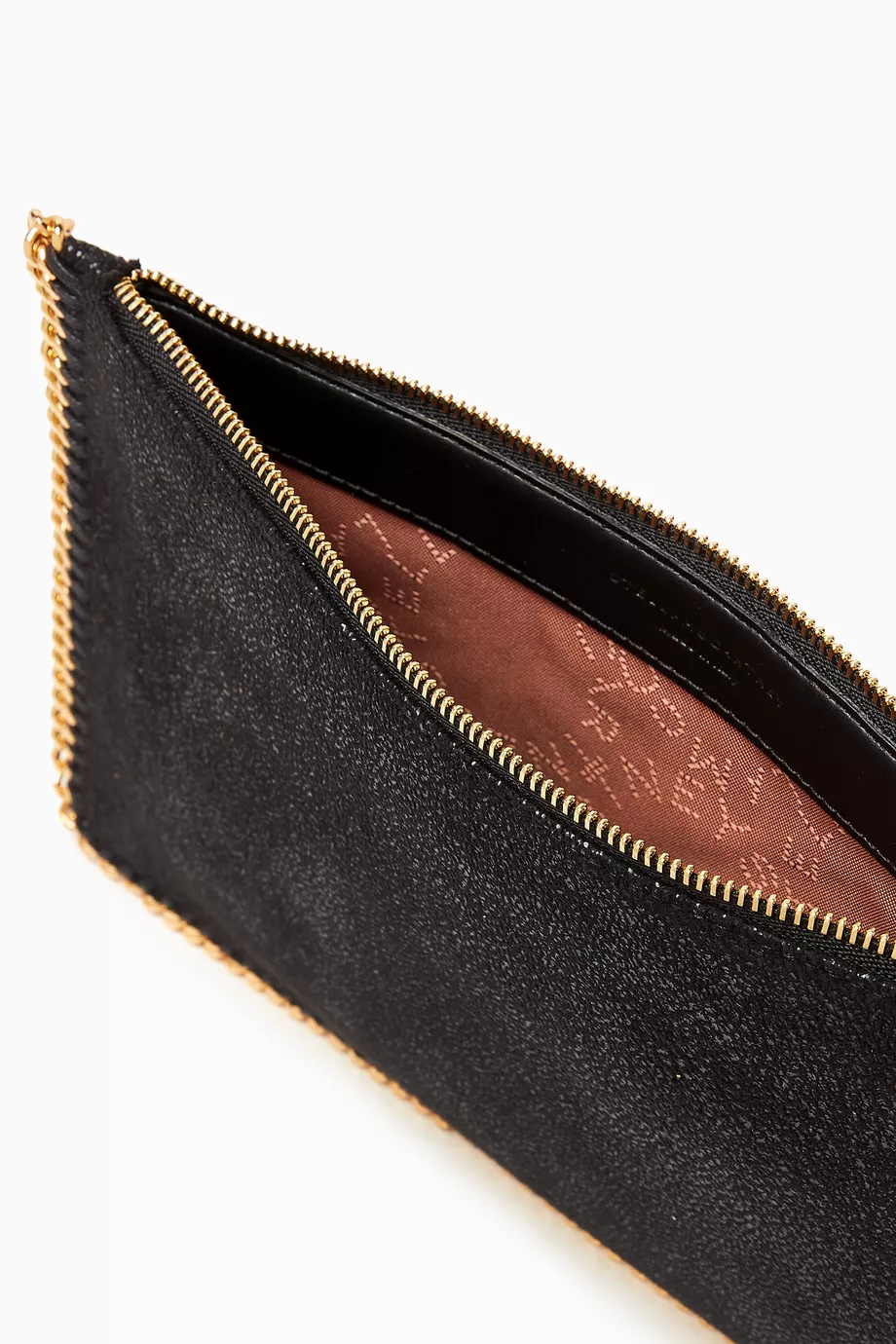 STELLA MCCARTNEY Falabella Pochette in Shaggy Deer Black