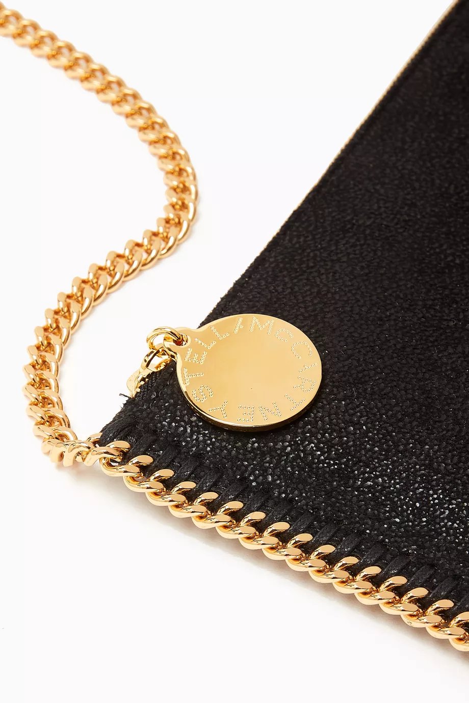STELLA MCCARTNEY Falabella Pochette in Shaggy Deer Black