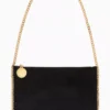 STELLA MCCARTNEY Falabella Pochette in Shaggy Deer Black