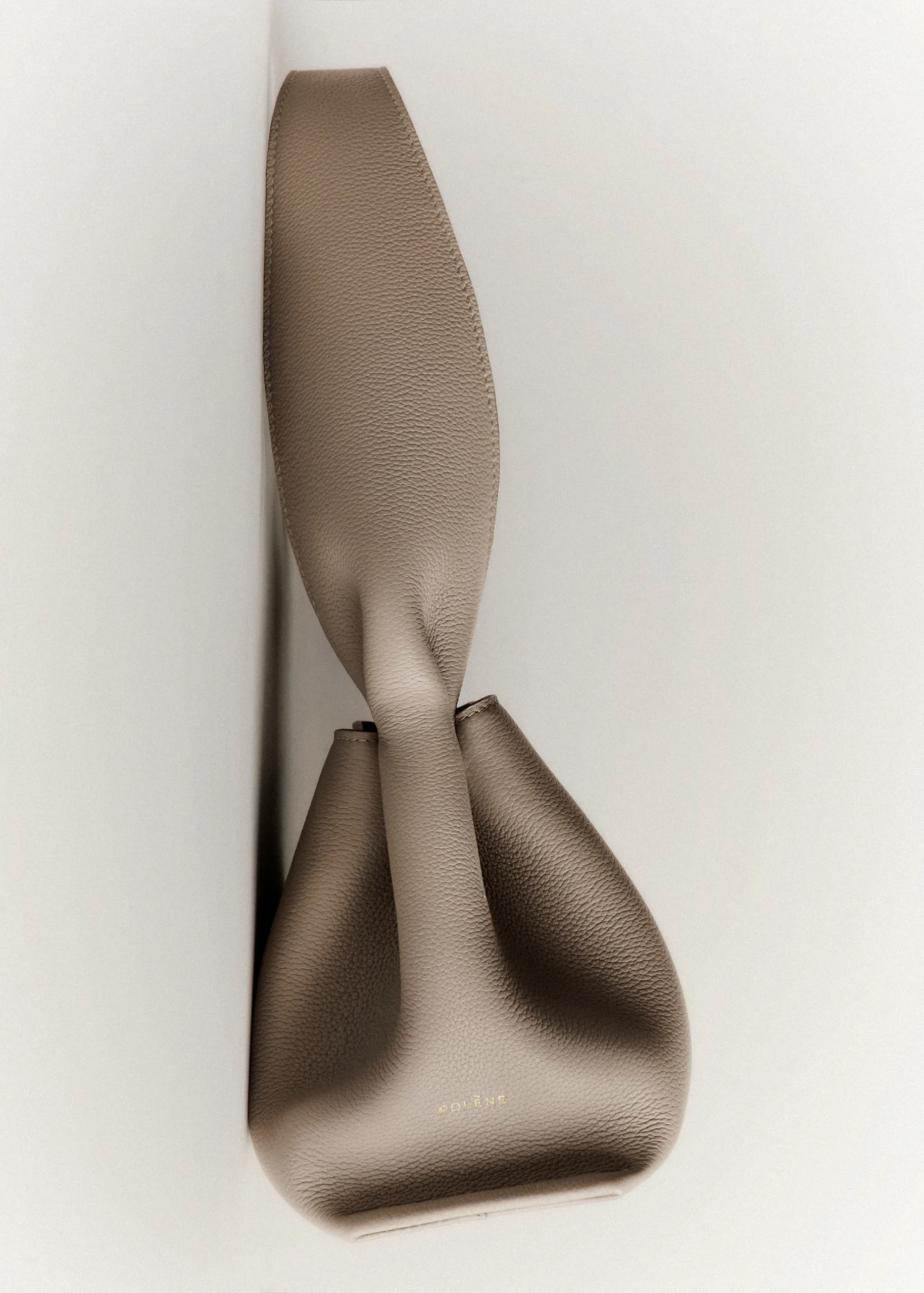 Polène Numéro Neuf East West Edition Textured TAUPE