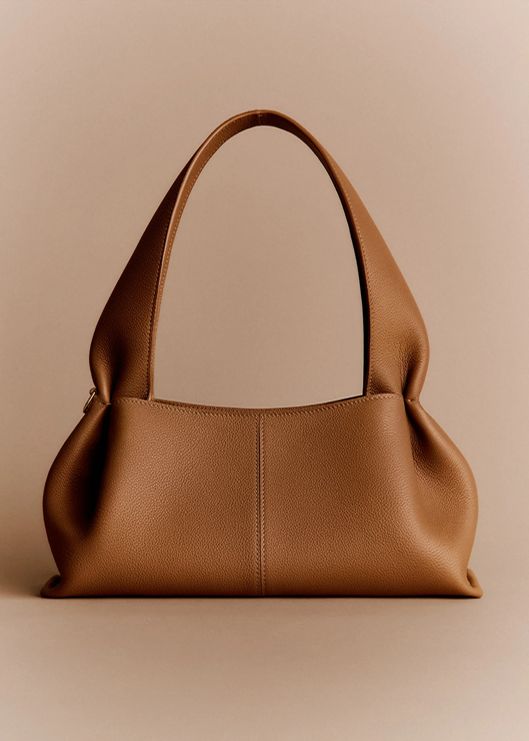 Polène Numéro Neuf East West Edition Textured Camel