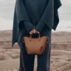 Polene Cyme Tote Nano EDITION TEXTURED CAMEL