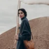Polene Cyme Tote Nano EDITION TEXTURED CAMEL
