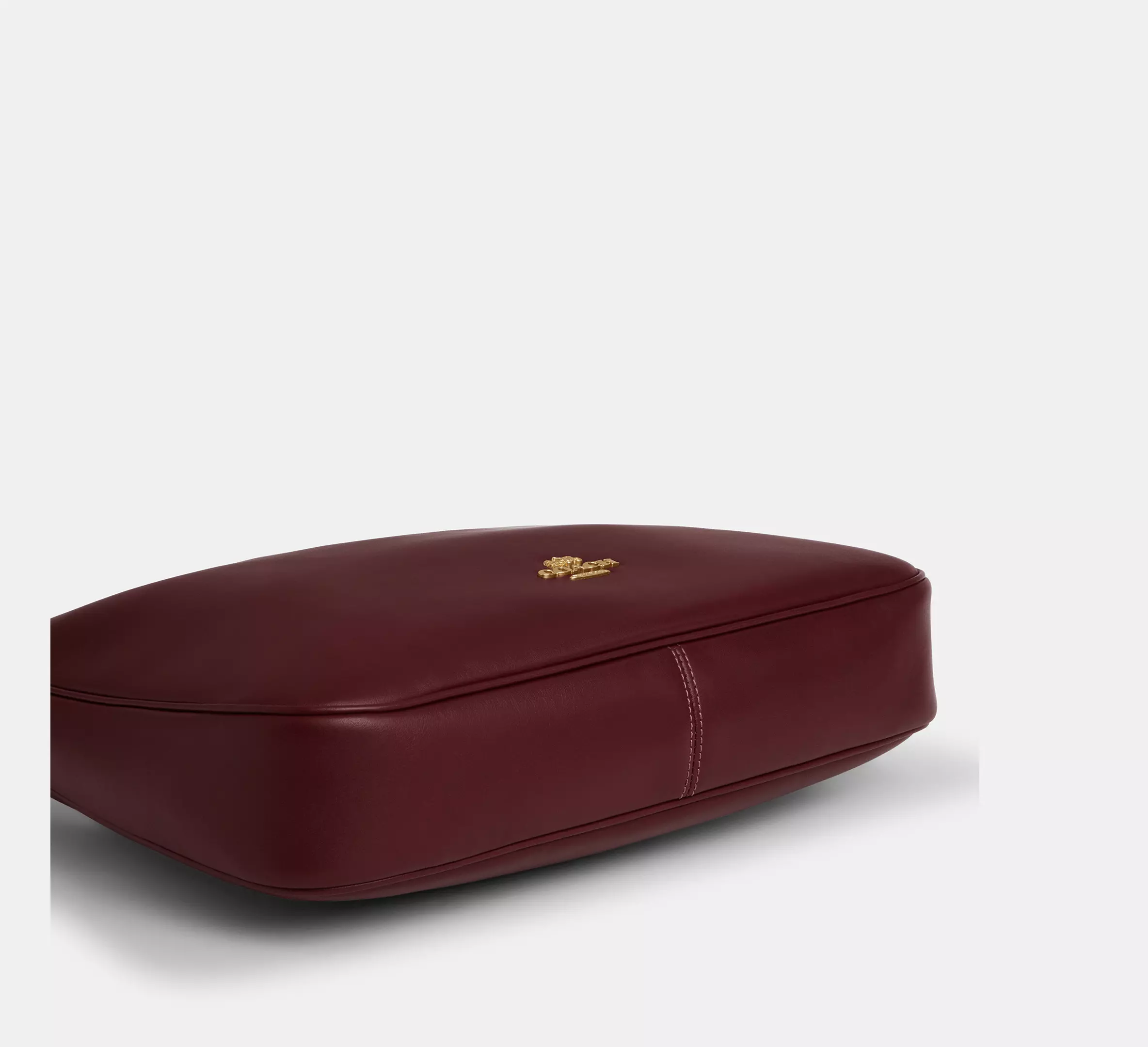Coach Ella Shoulder Bag Gold Maroon