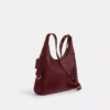 Coach Ella Shoulder Bag Gold Maroon