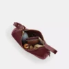 Coach Ella Shoulder Bag Gold Maroon