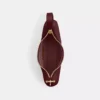 Coach Ella Shoulder Bag Gold Maroon