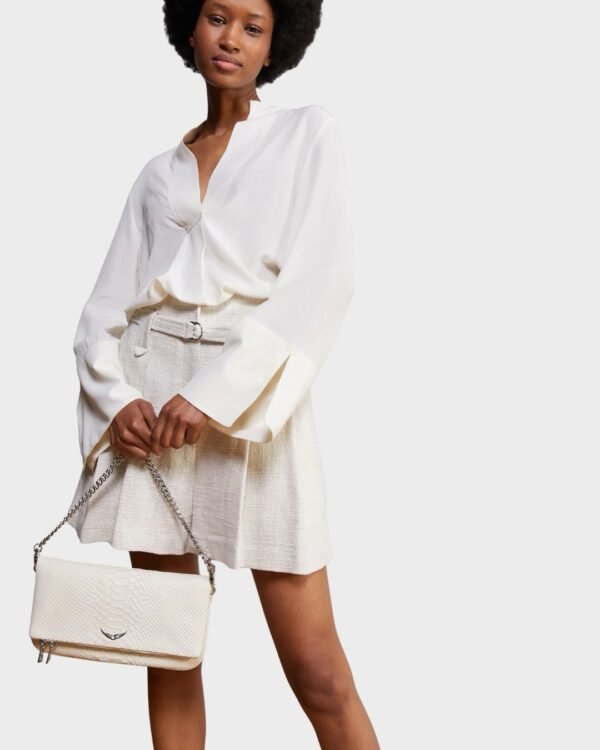 Zadig et Voltaire Rock Soft Savage Clutch Flash