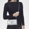 The Marc Jacobs Metallic Leather Dual Chain Wallet
