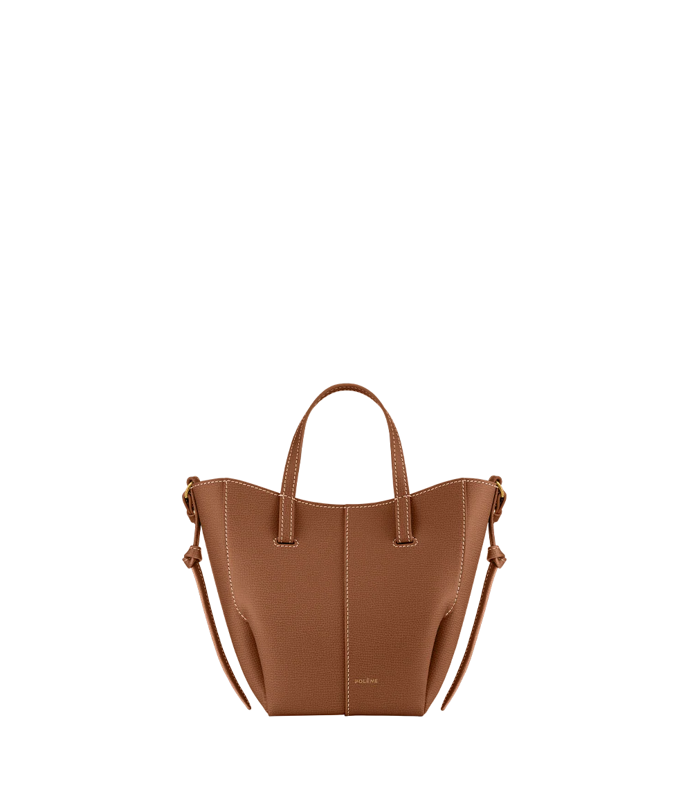Polene Cyme Tote Nano EDITION TEXTURED CAMEL