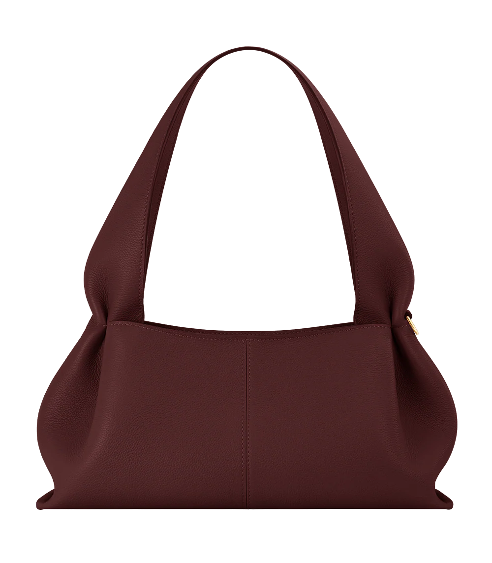 Polène Numéro Neuf East West Edition Textured BLACK CHERRY