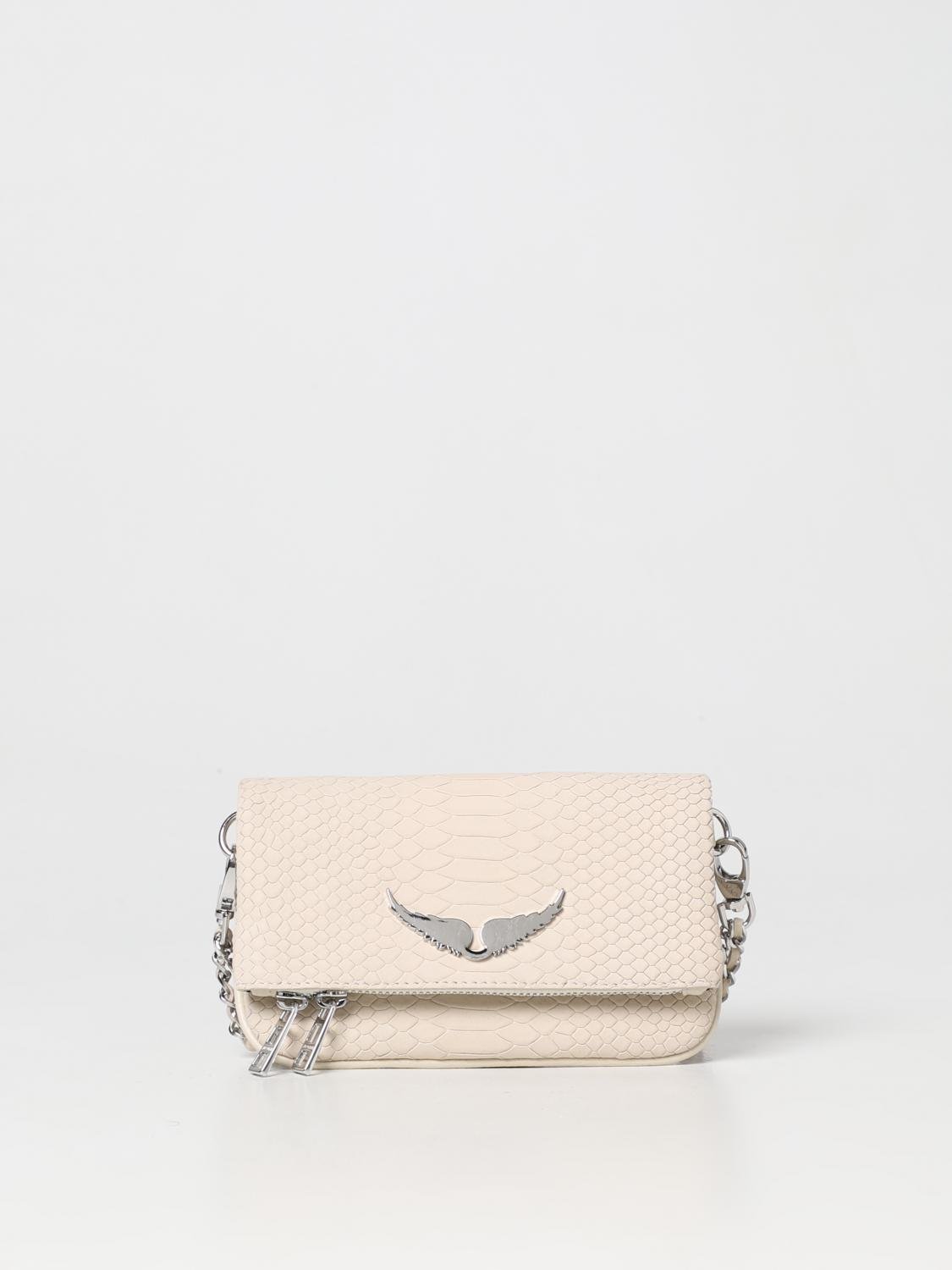 Zadig et Voltaire Rock Soft Savage Clutch Flash