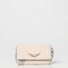 Zadig et Voltaire Rock Mini Soft Savage Clutch Flash