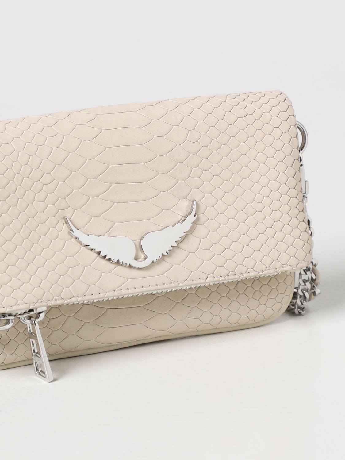 Zadig et Voltaire Rock Soft Savage Clutch Flash